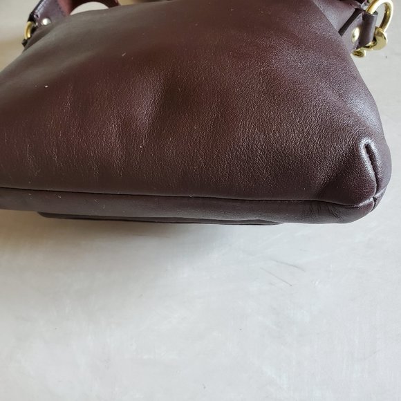 Euc Coach Brown Leather Crossbody Bag Purse - Picture 7 of 11